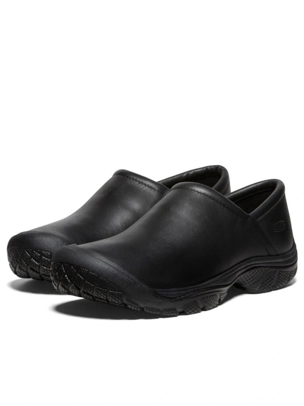 KEEN Men's Black Slip-On Slip Resistant Work Shoes